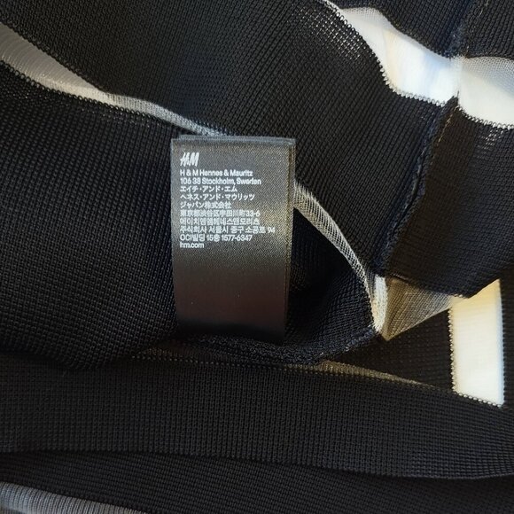 Alexander Wang x H&M Black Mesh Mini Dress Dark Romance Whimsigoth Size Small - Picture 9 of 11